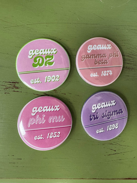 Geaux Greek Pin
