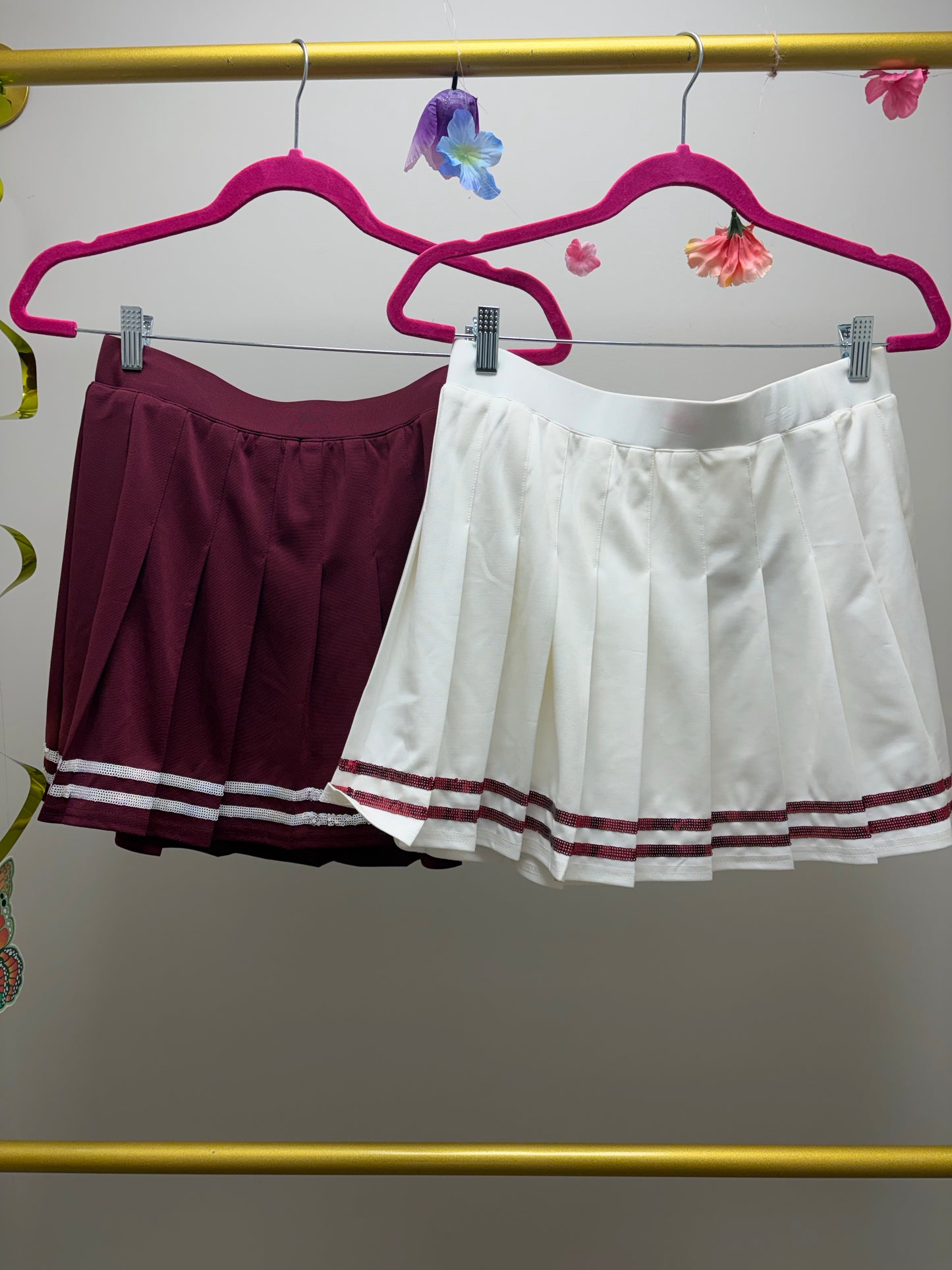 gameday pleated skirts