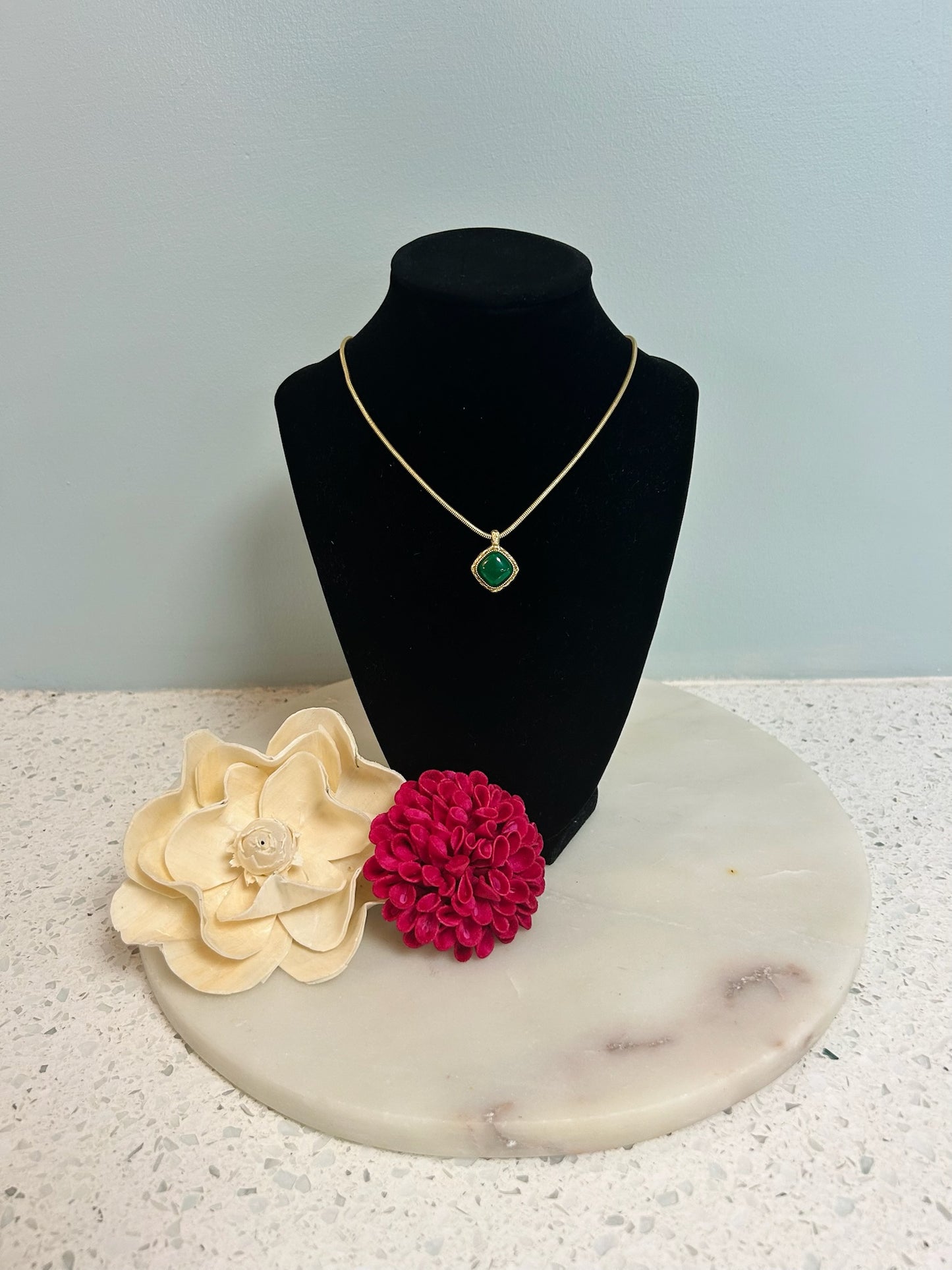 Green Pendant Necklace