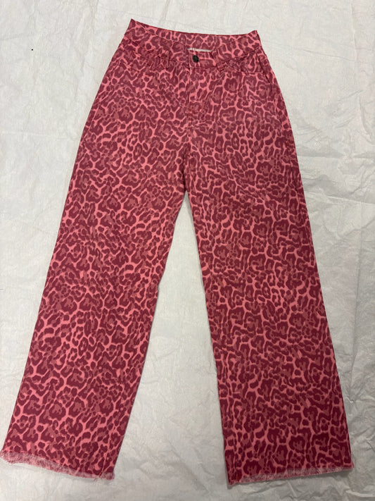 Pink Leopard Jeans