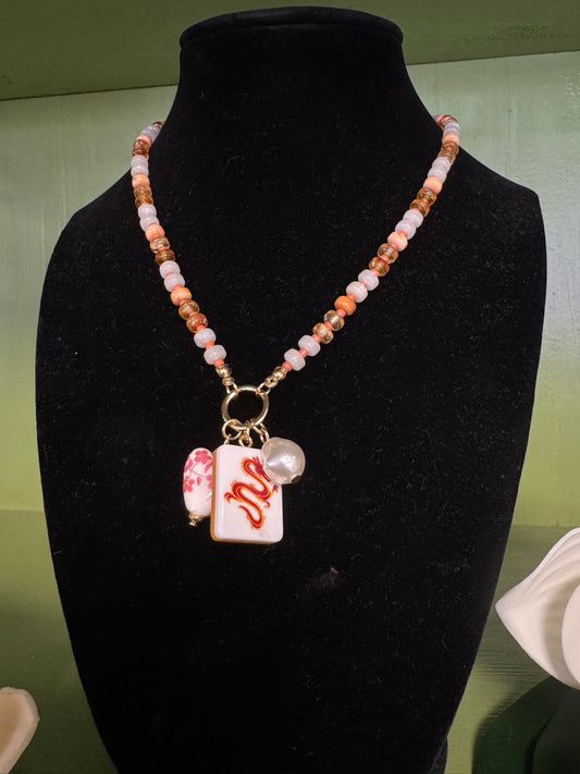 Mahjong Charm Necklace