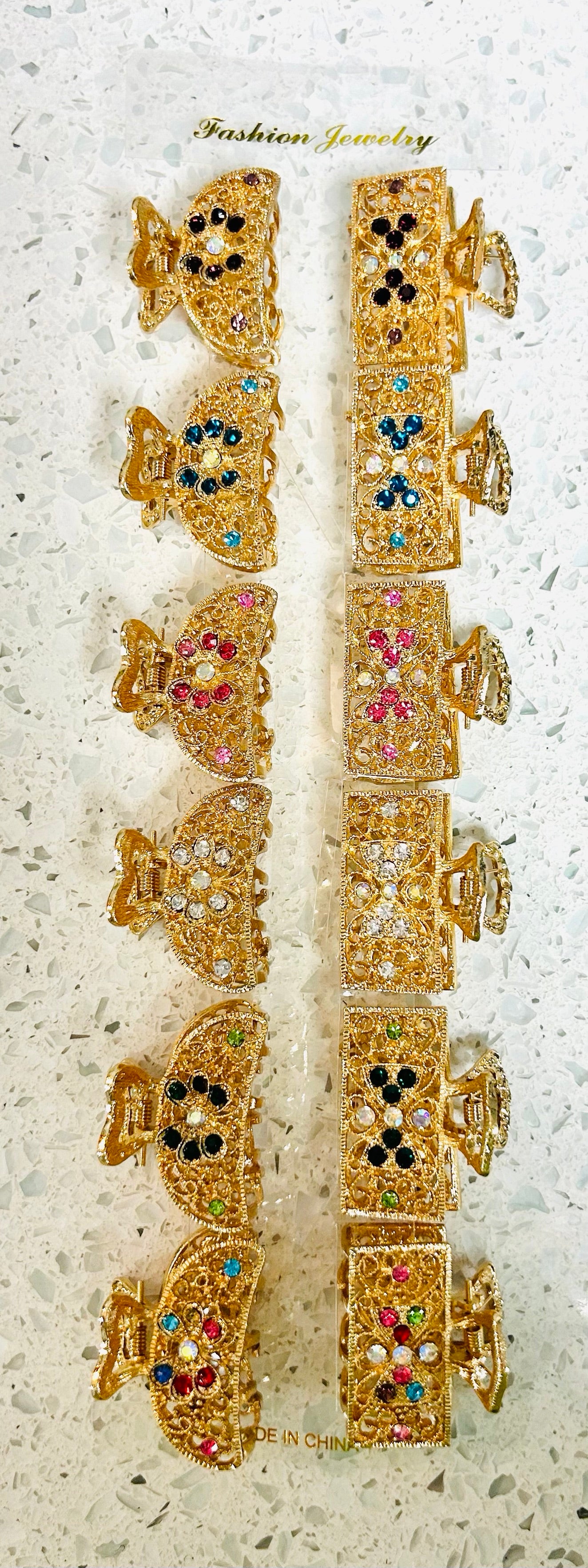 Mini Gold Hair Clips