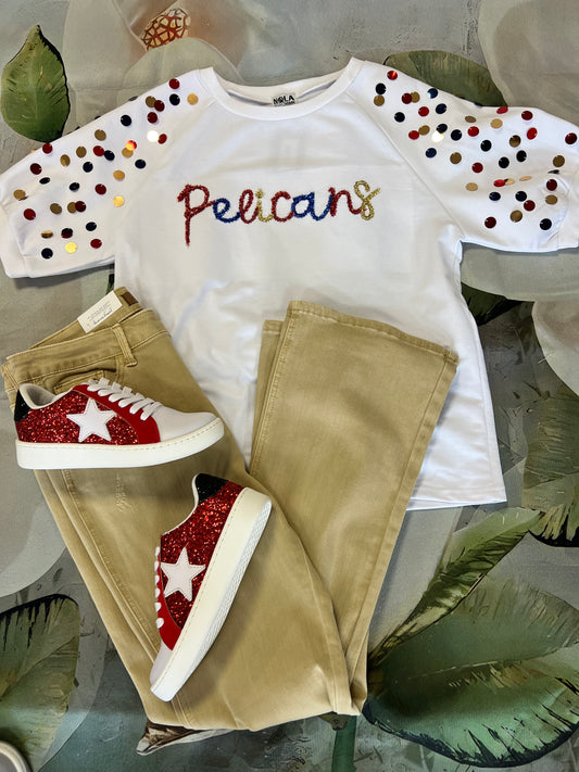 Pelicans Sequin Top