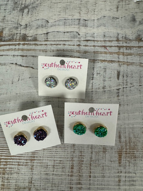 Round Sparkle Earrings