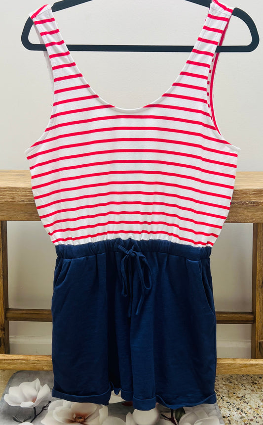 4th of July Sleeveless Romper