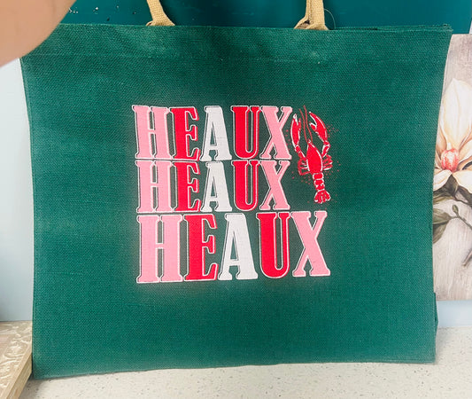 Heaux Crawfish Carryall Tote 22x19x8
