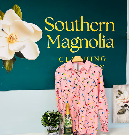 Christmas Bulb Lights Blouse