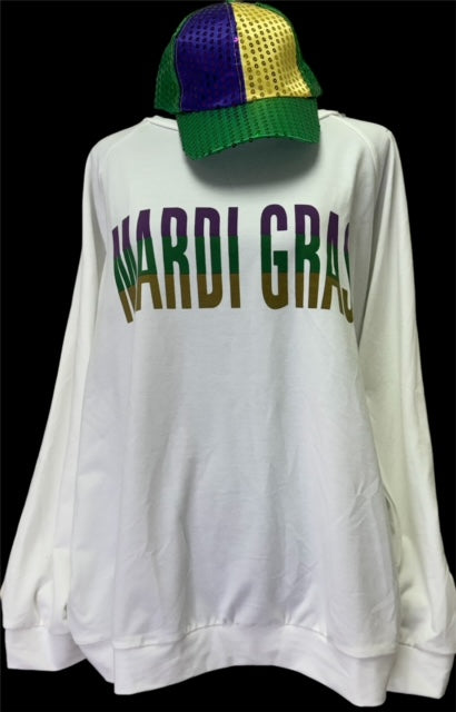 MARDI GRAS Boatneck Top 7162