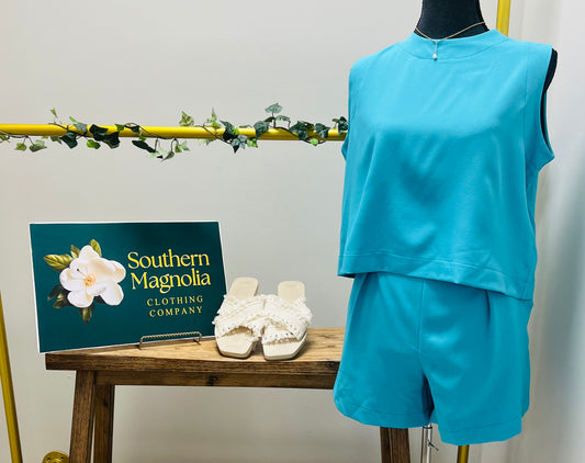 Turquoise Short Set
