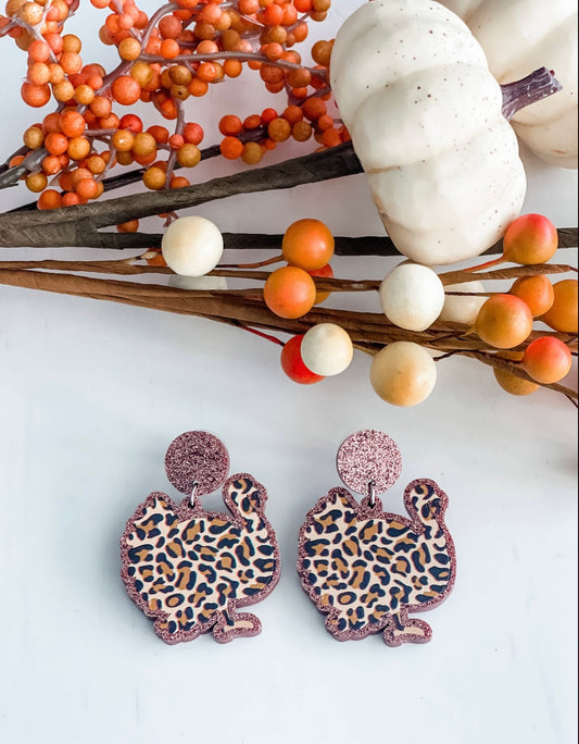 Leopard Turkey Earrings